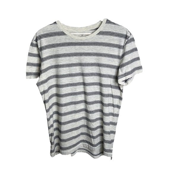 American Eagle Men’s Short Sleeve Striped Seriously Soft  Top - Picture 1 of 6